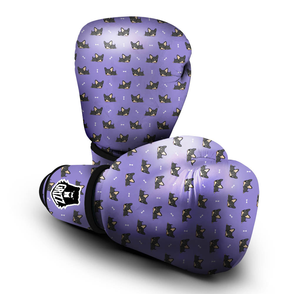 Puppy Chihuahua Print Pattern Boxing Gloves-grizzshop