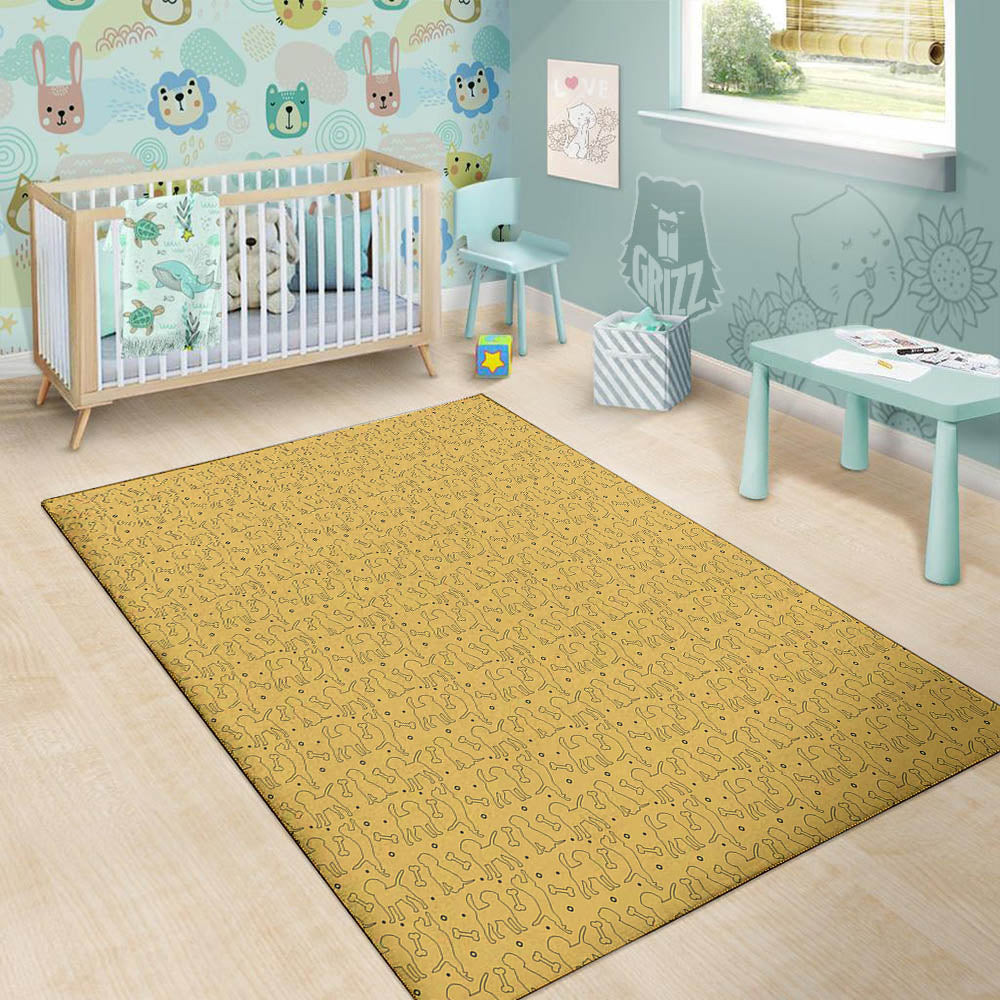 Puppy Cute Beagle Print Pattern Floor Mat-grizzshop