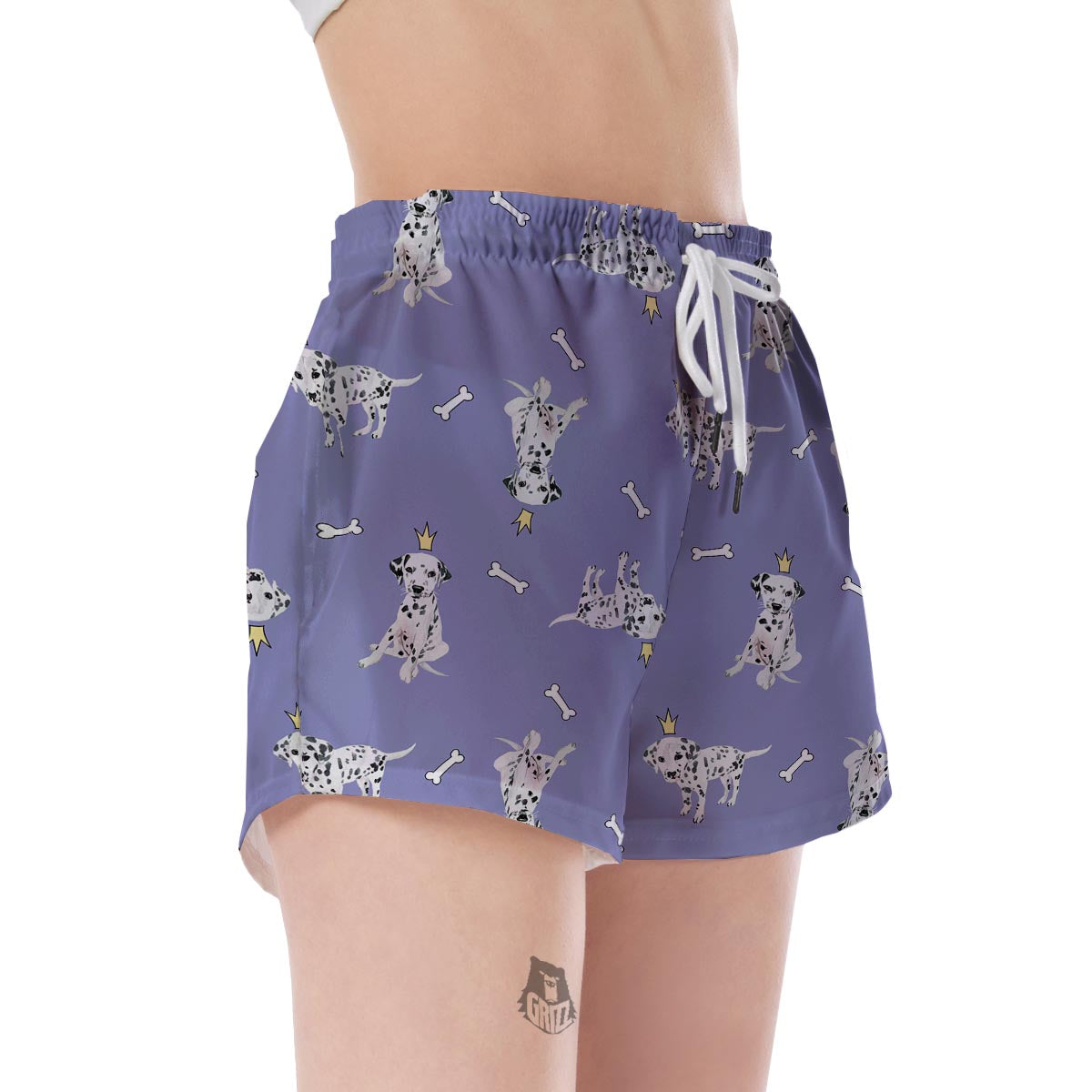 Puppy Dalmatian Dog Pattern Print Women's Shorts-grizzshop