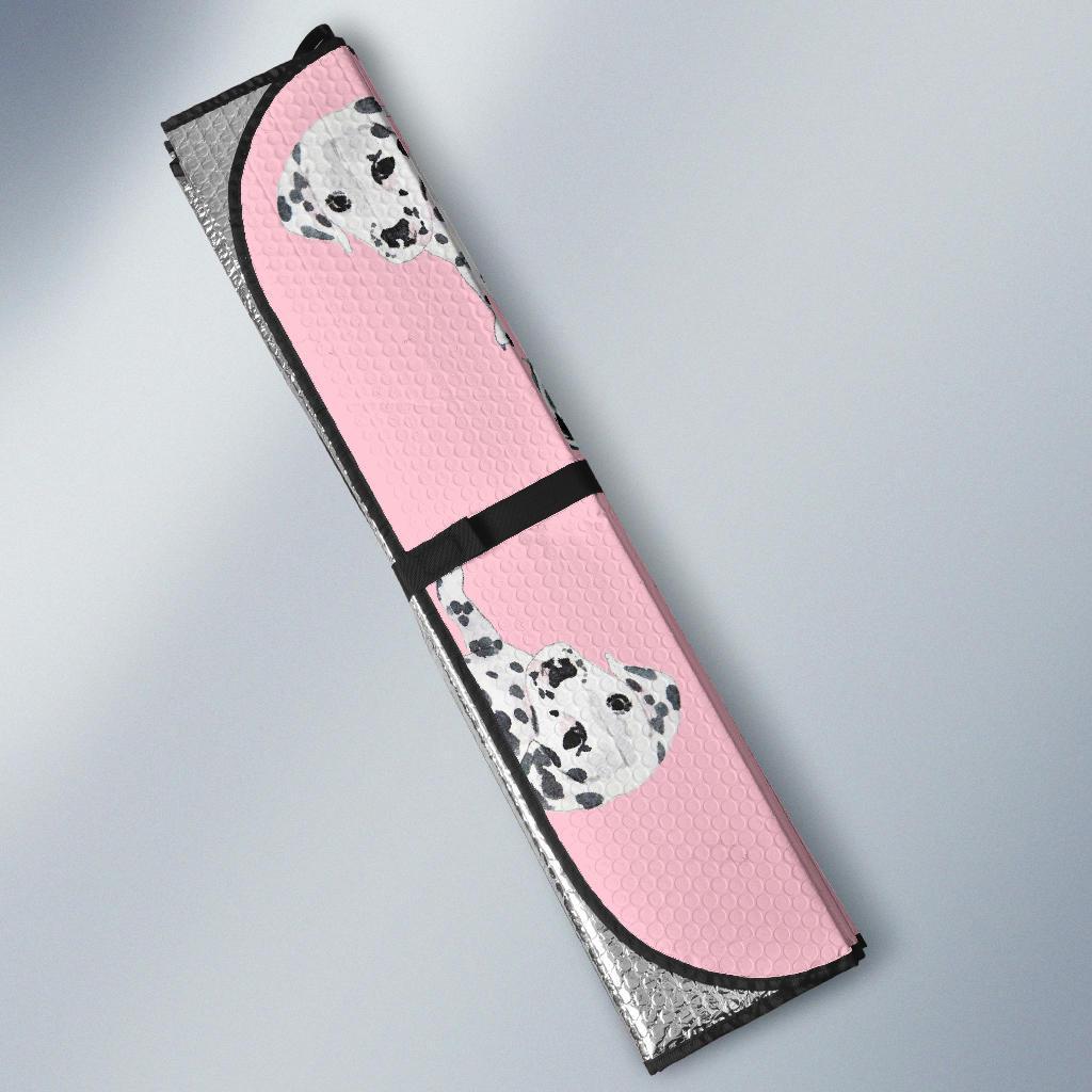 Puppy Dog Dalmatian Pattern Print Car Sun Shade-grizzshop