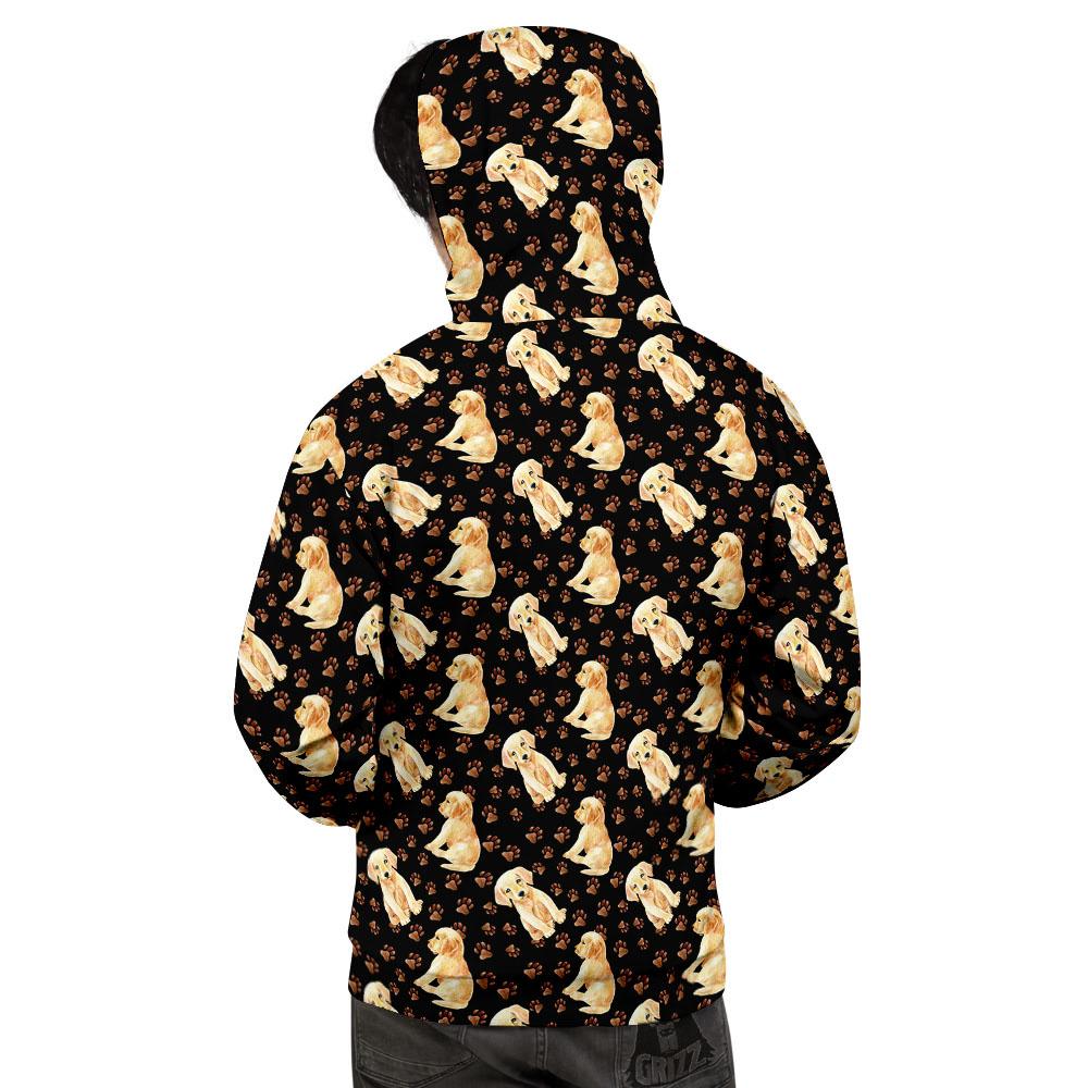 Puppy Labrador Retriever Print Pattern Men's Hoodie-grizzshop