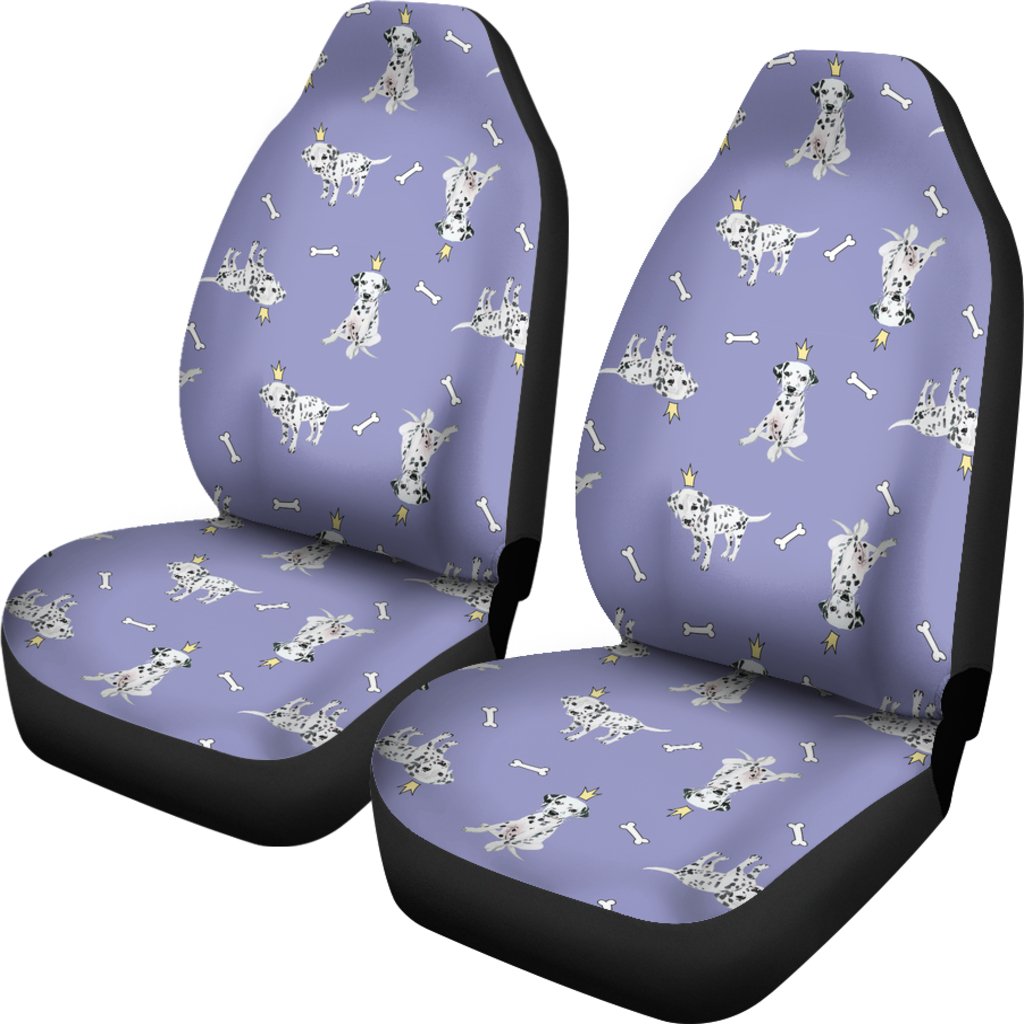 Puppy Dalmatian Dog Pattern Print Universal Fit Car Seat Cover-grizzshop