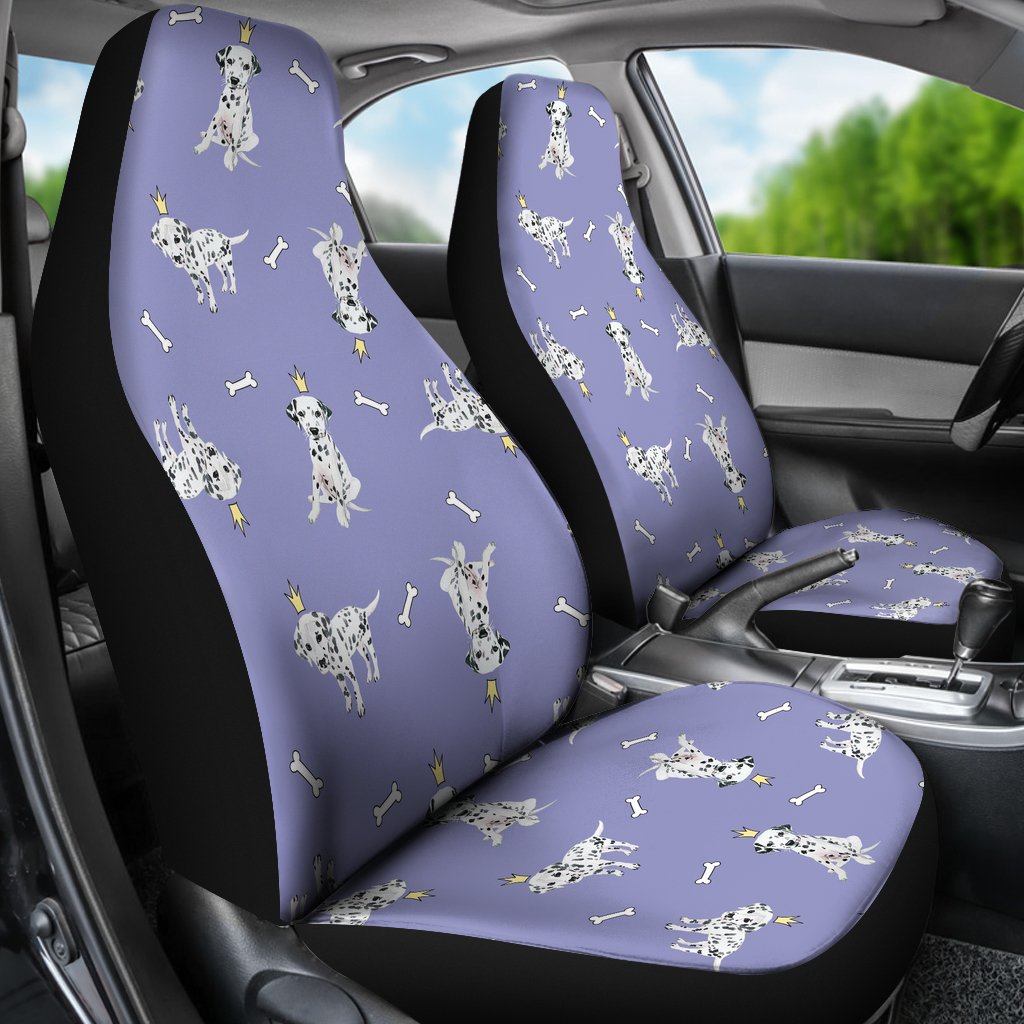 Puppy Dalmatian Dog Pattern Print Universal Fit Car Seat Cover-grizzshop