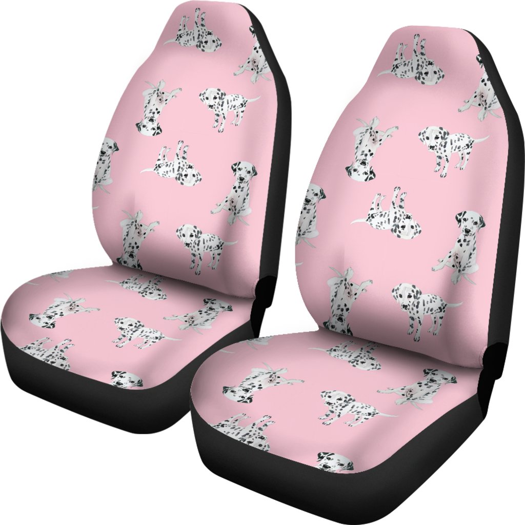 Puppy Dog Dalmatian Pattern Print Universal Fit Car Seat Cover-grizzshop