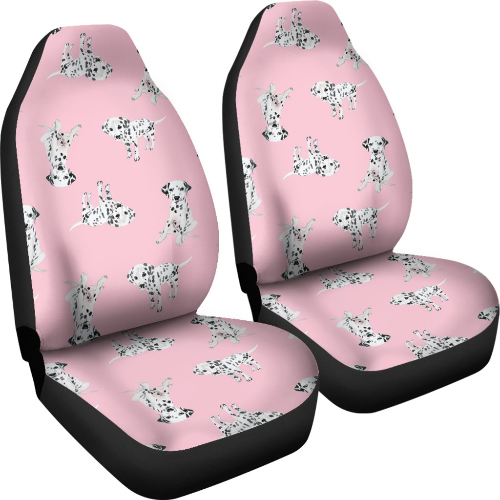 Puppy Dog Dalmatian Pattern Print Universal Fit Car Seat Cover-grizzshop