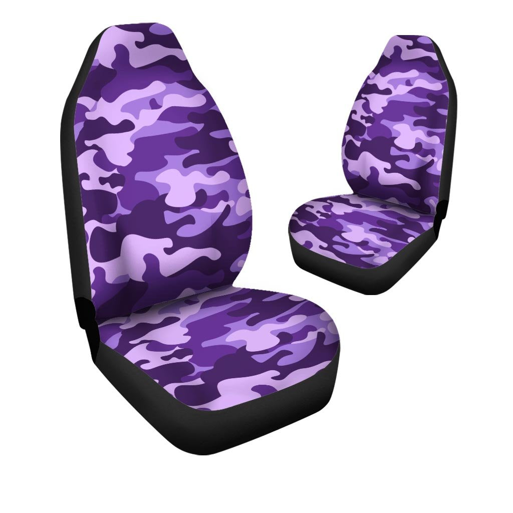 Purple Camo Print Car Seat Covers-grizzshop
