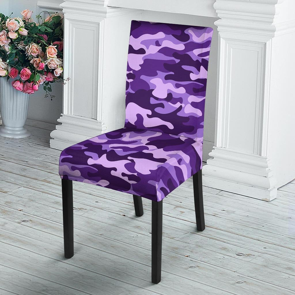 Purple Camo Print Chair Cover-grizzshop