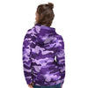 Purple Camo Print Women's Hoodie-grizzshop