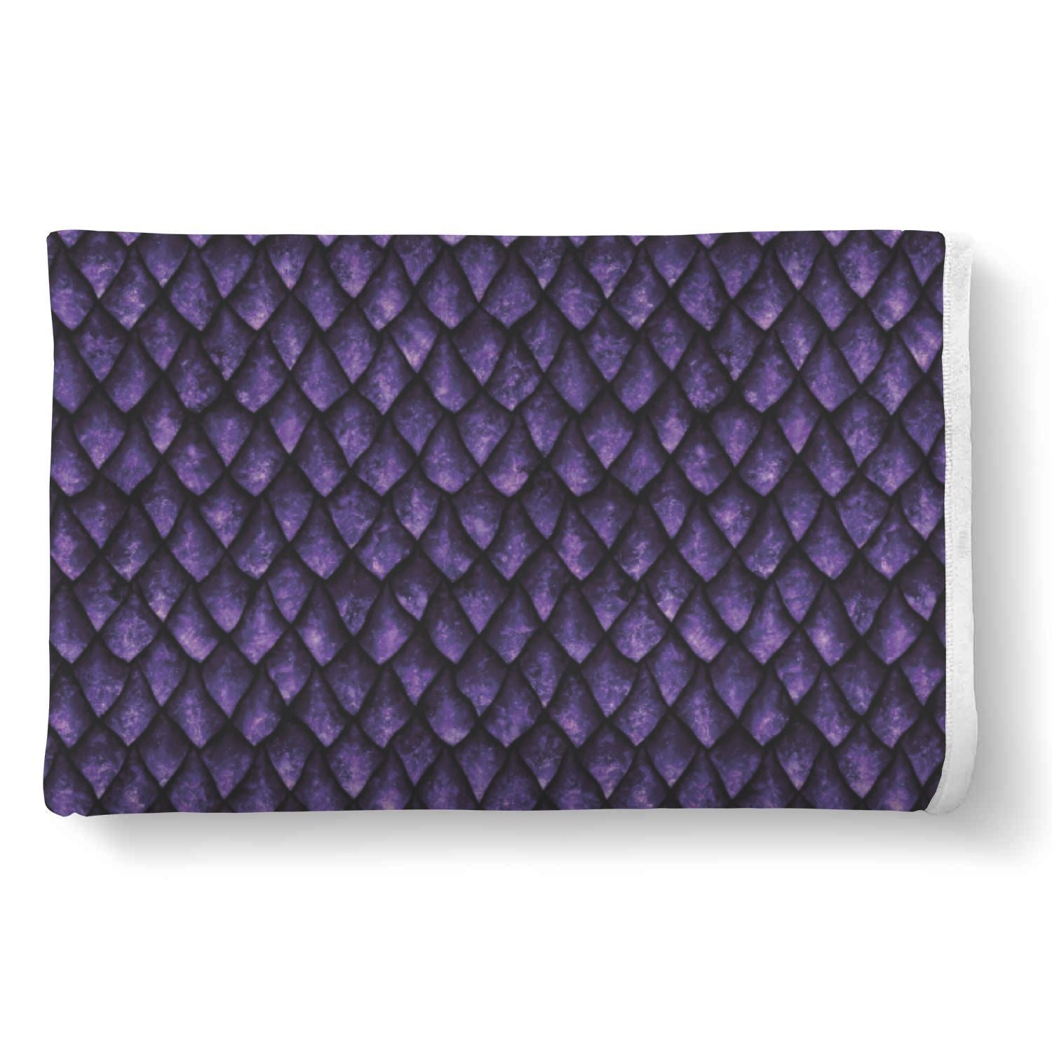 Purple Egg Skin Dragon Pattern Print Throw Blanket-grizzshop