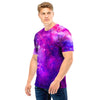 Purple Galaxy Space Men T Shirt-grizzshop