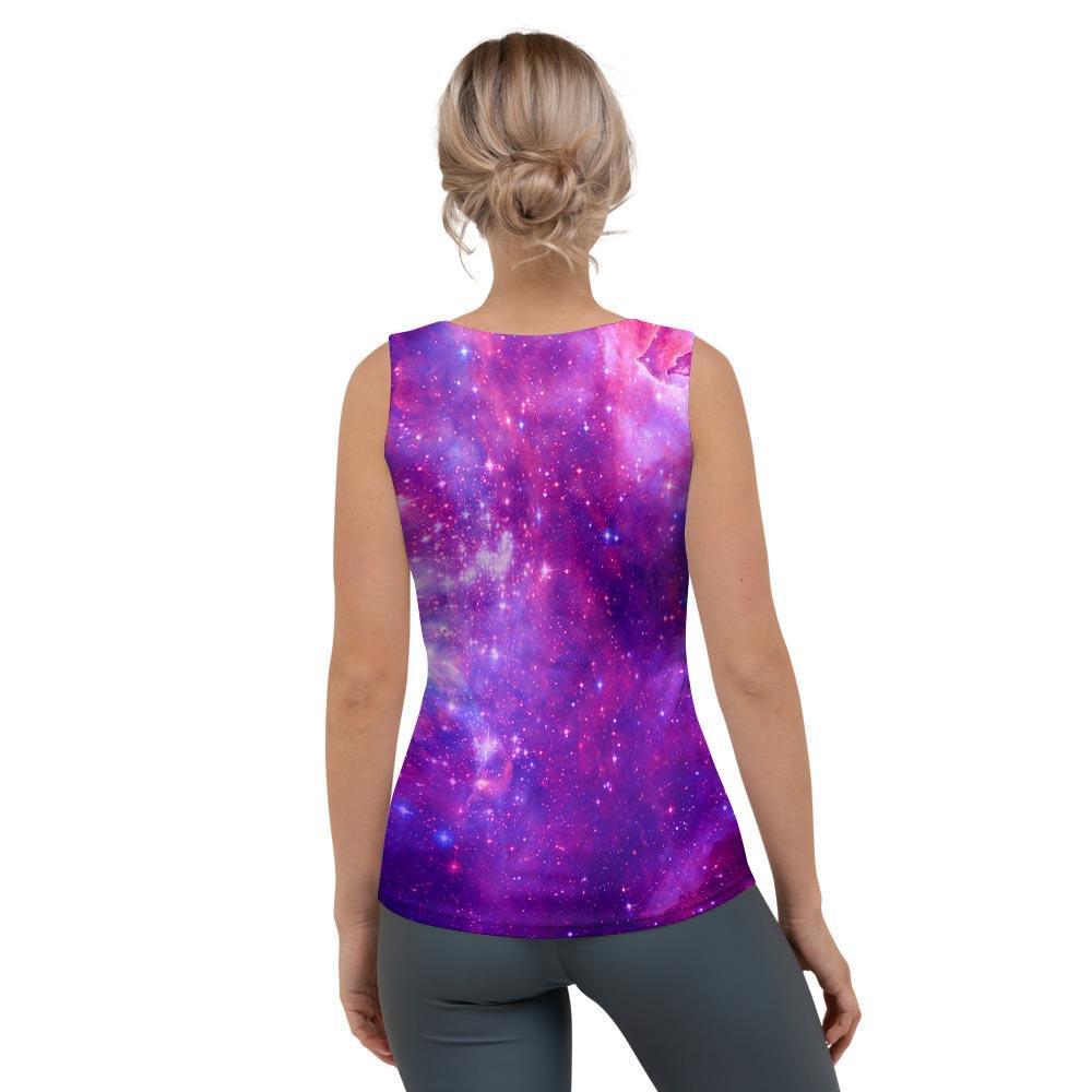 Purple Galaxy Space Women's Tank Top-grizzshop