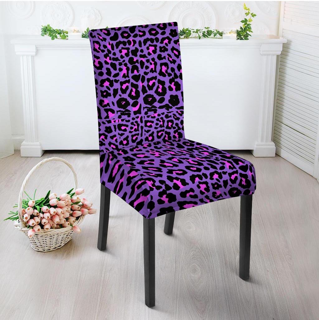 Purple Leopard Chair Cover-grizzshop