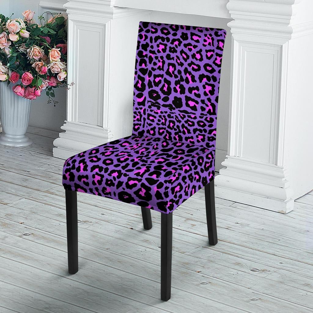 Purple Leopard Chair Cover-grizzshop