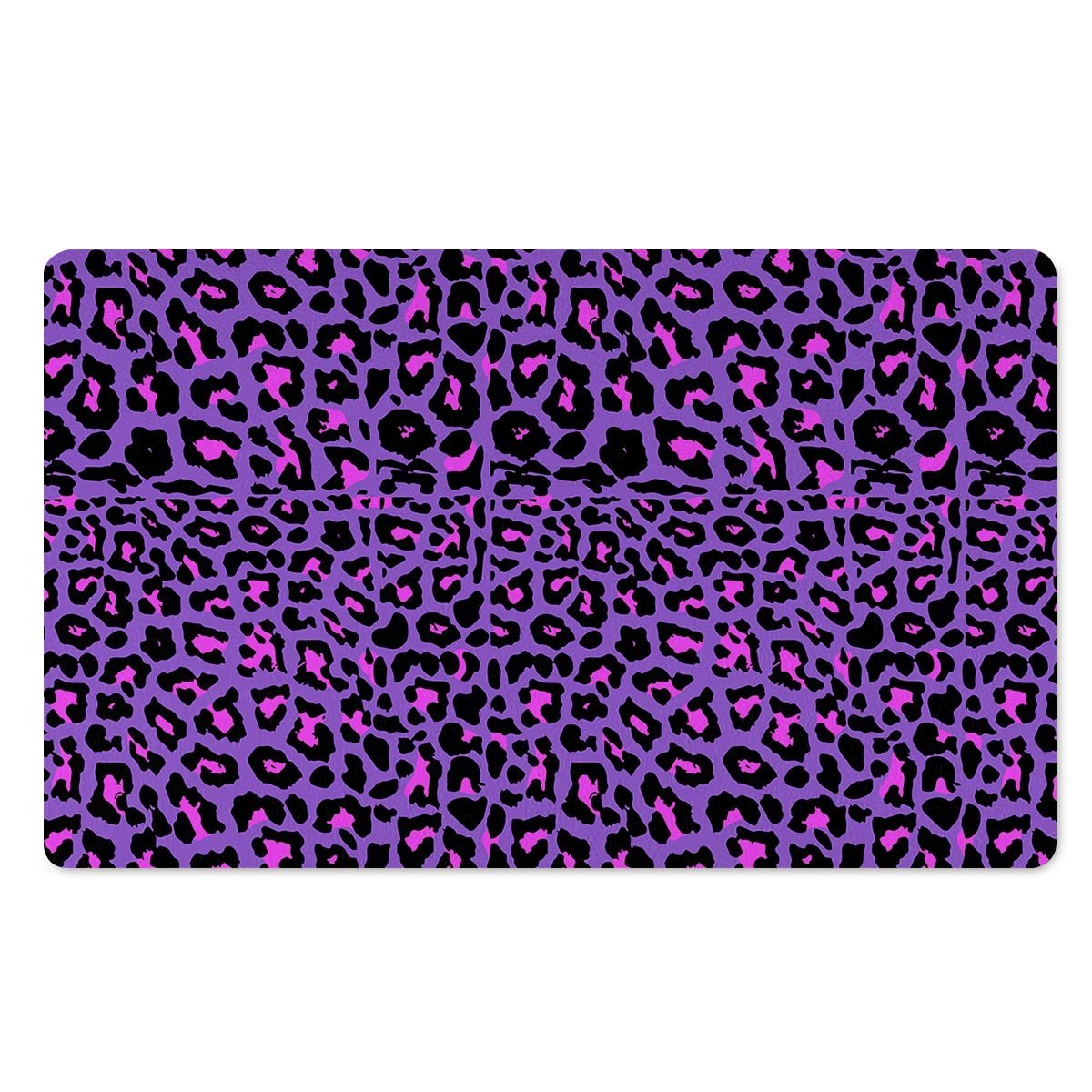Purple Leopard Door Mat-grizzshop