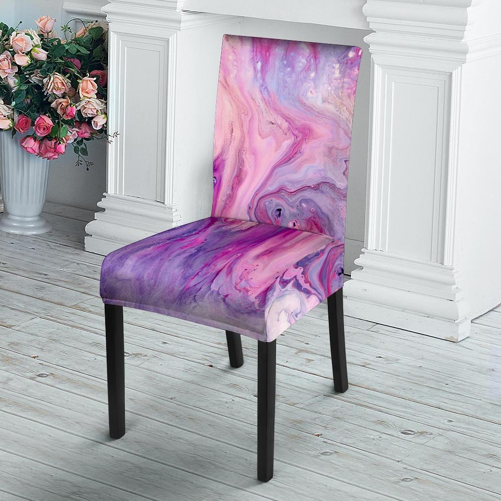 Purple Marble Chair Cover-grizzshop