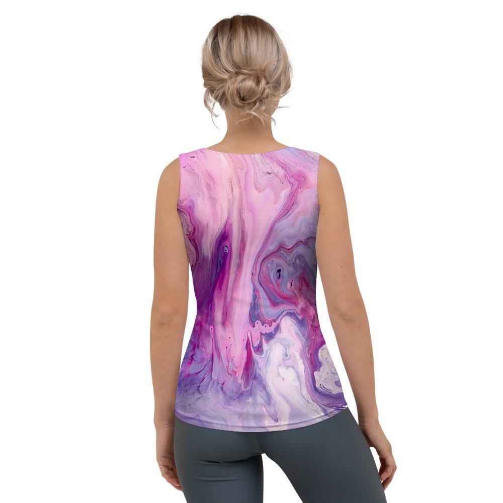 Purple Marble Women's Tank Top-grizzshop