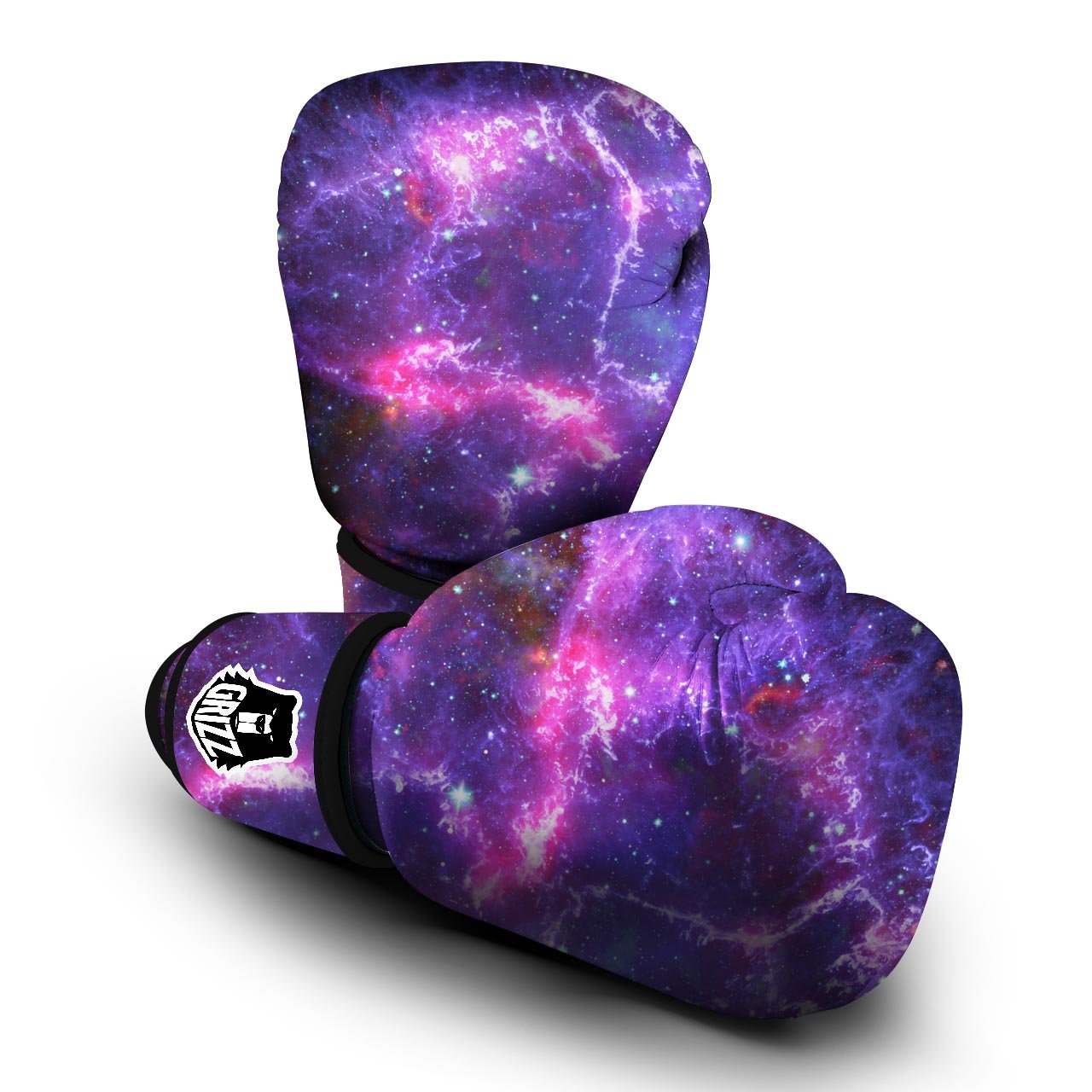 Purple Nebula Galaxy Space Boxing Gloves-grizzshop
