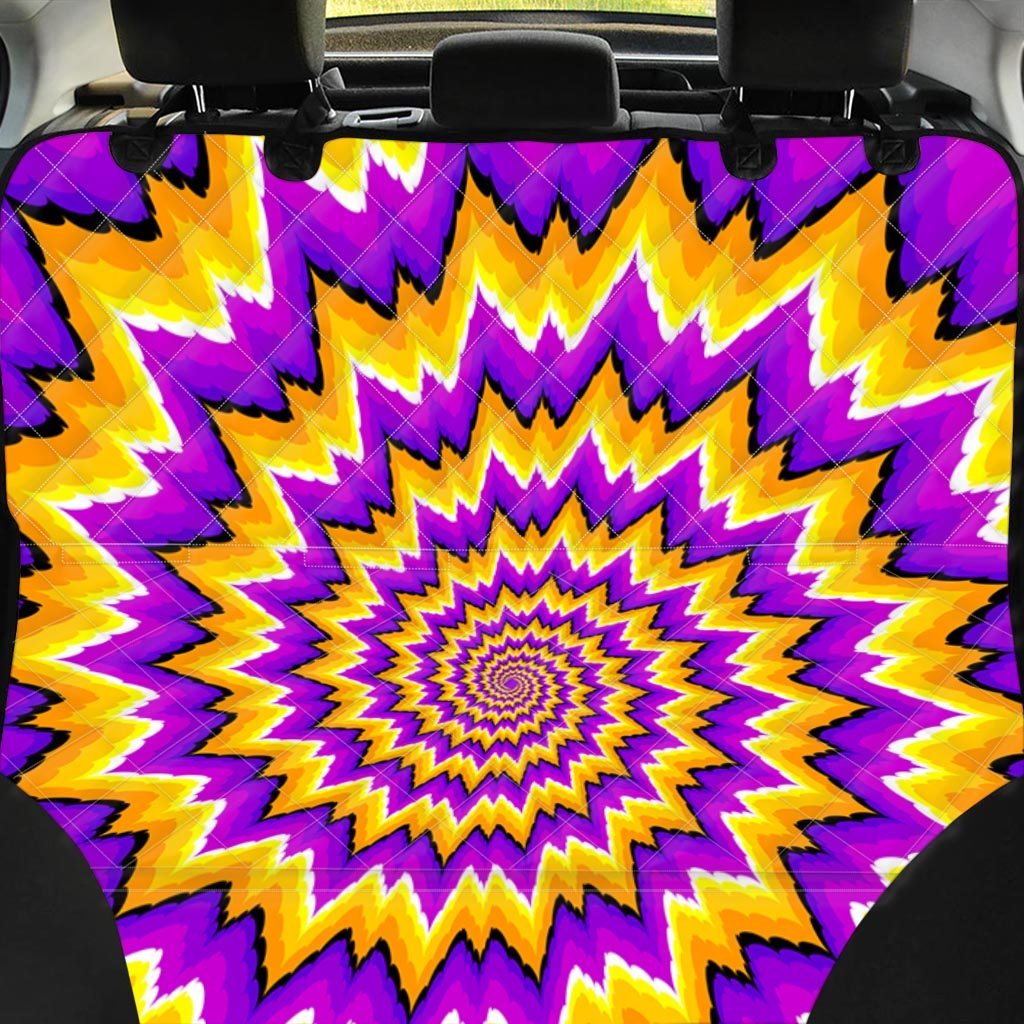 Purple Psychedelic Optical illusion Pet Car Seat Cover-grizzshop
