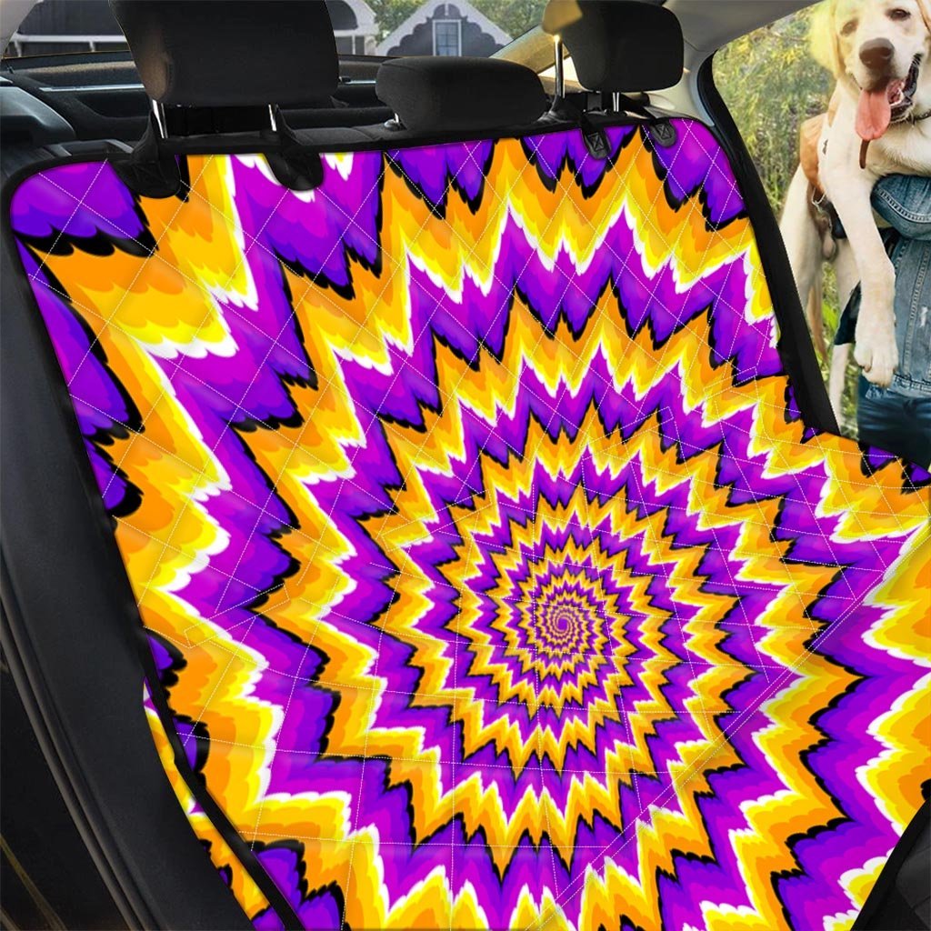 Purple Psychedelic Optical illusion Pet Car Seat Cover-grizzshop