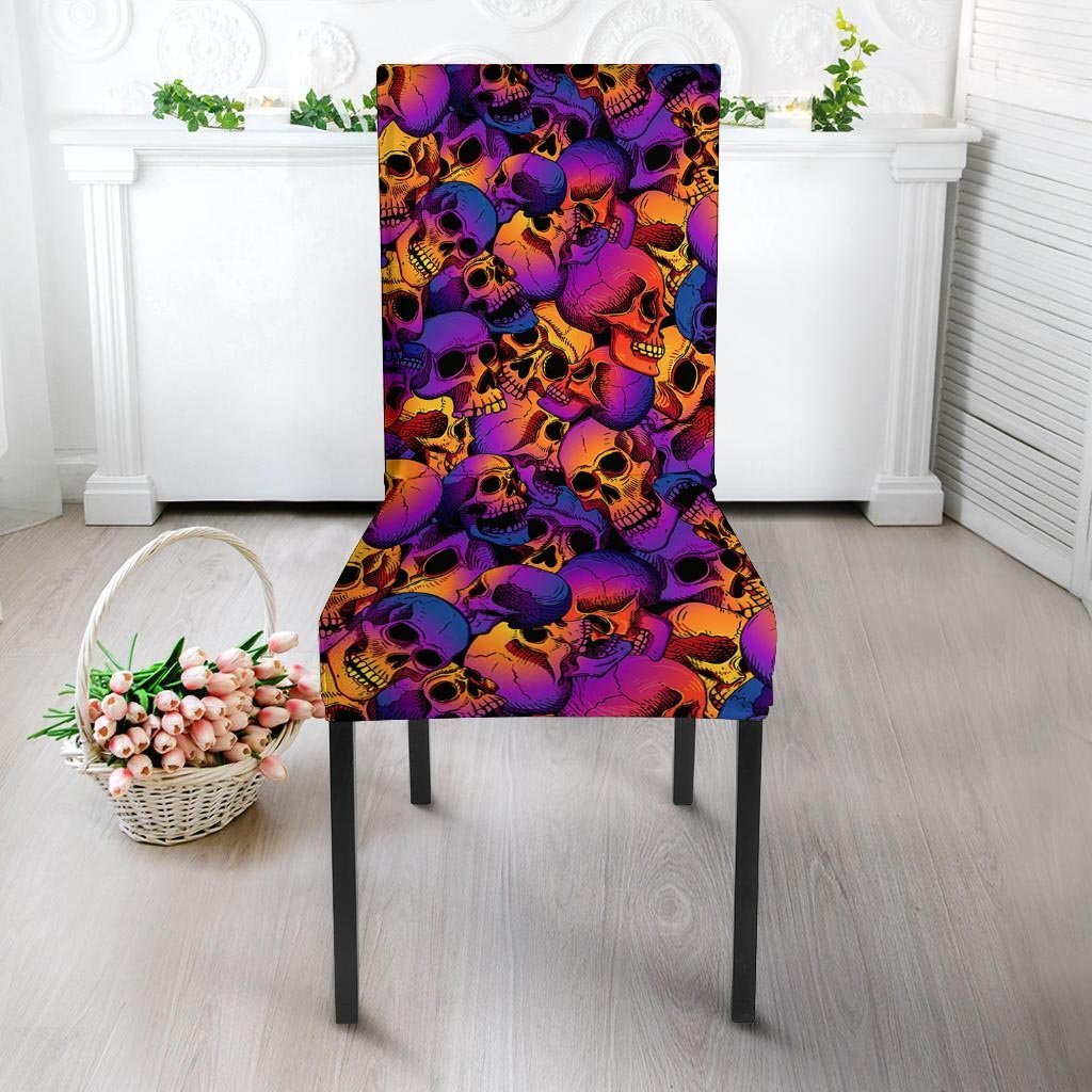 Purple Skull Chair Cover-grizzshop