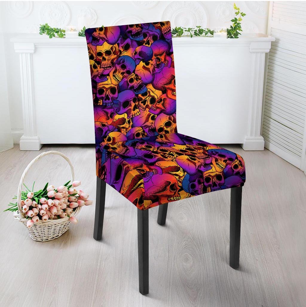 Purple Skull Chair Cover-grizzshop