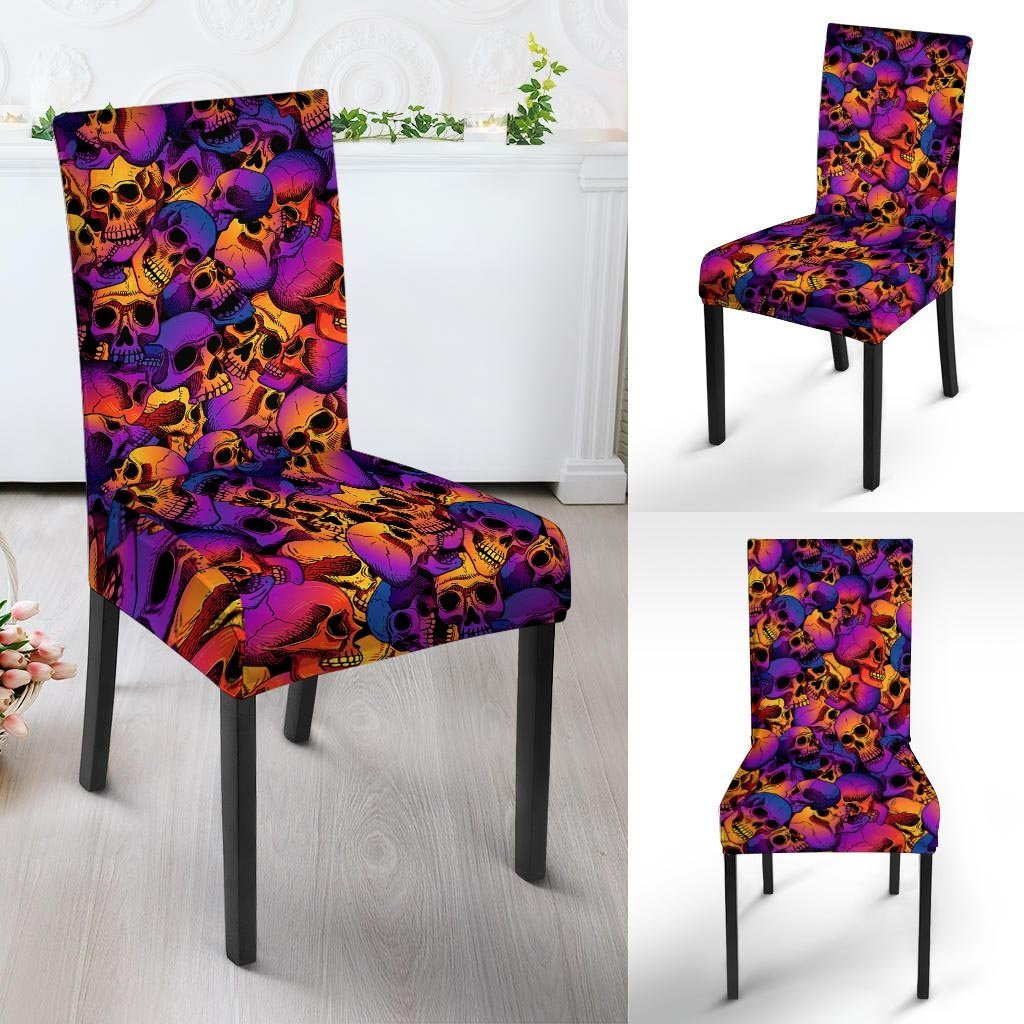 Purple Skull Chair Cover-grizzshop