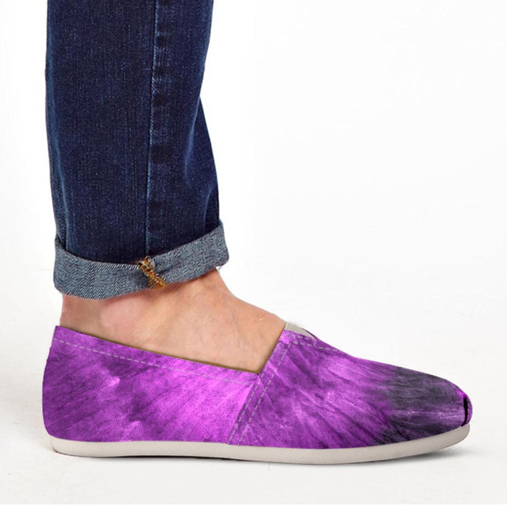Purple Tie Dye Canvas Shoes-grizzshop