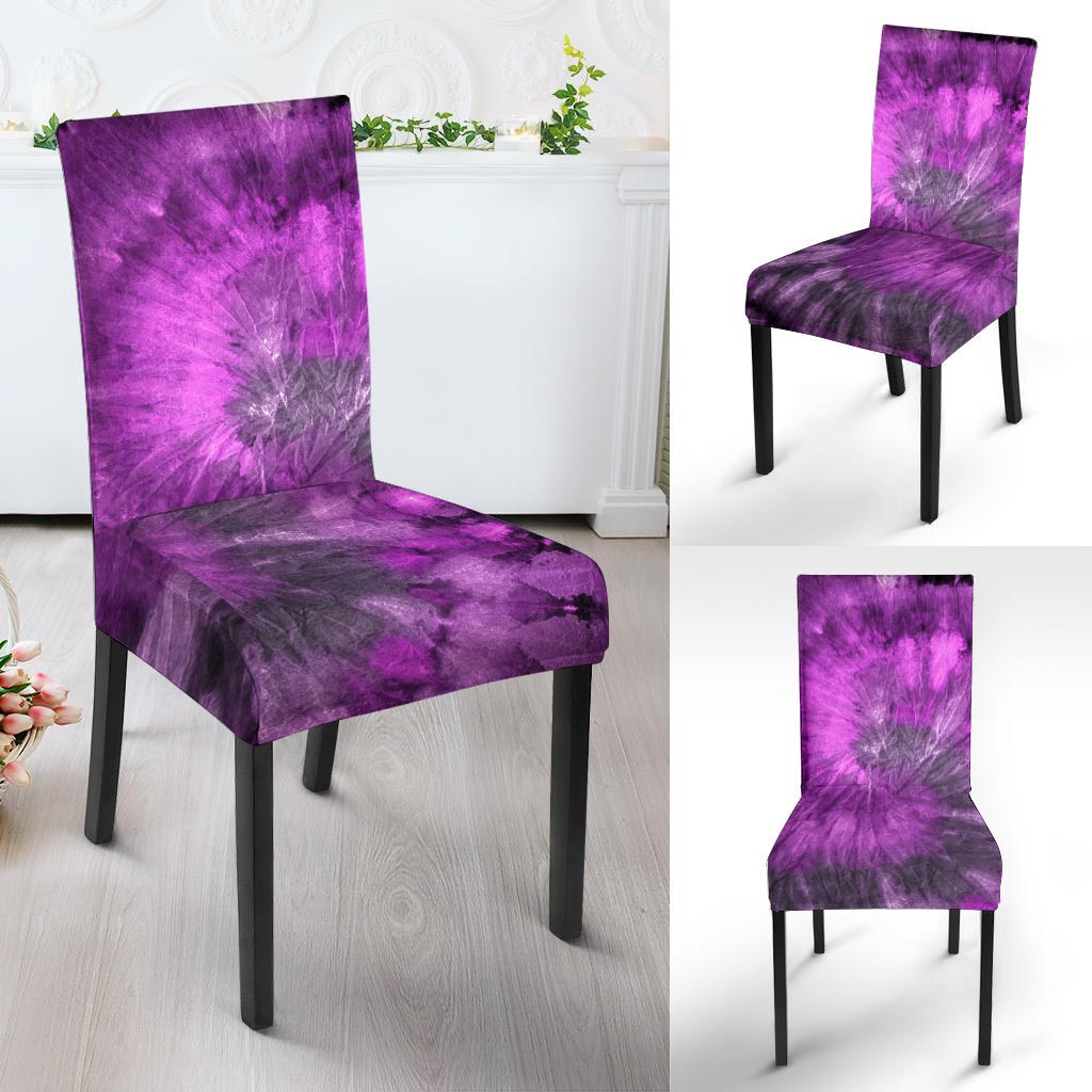 Purple Tie Dye Chair Cover-grizzshop