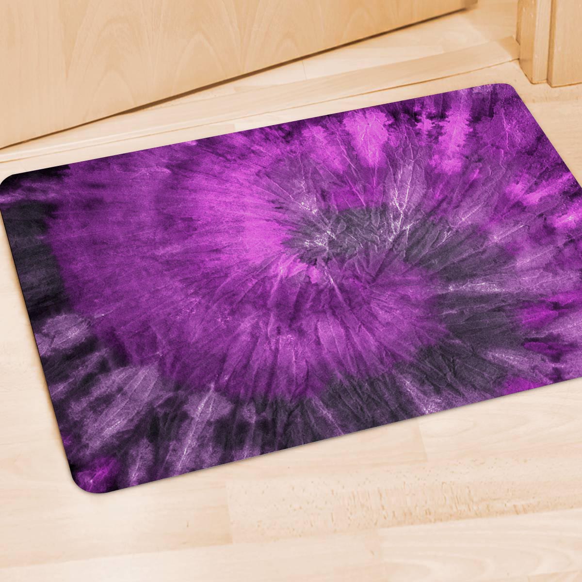 Purple Tie Dye Door Mat-grizzshop