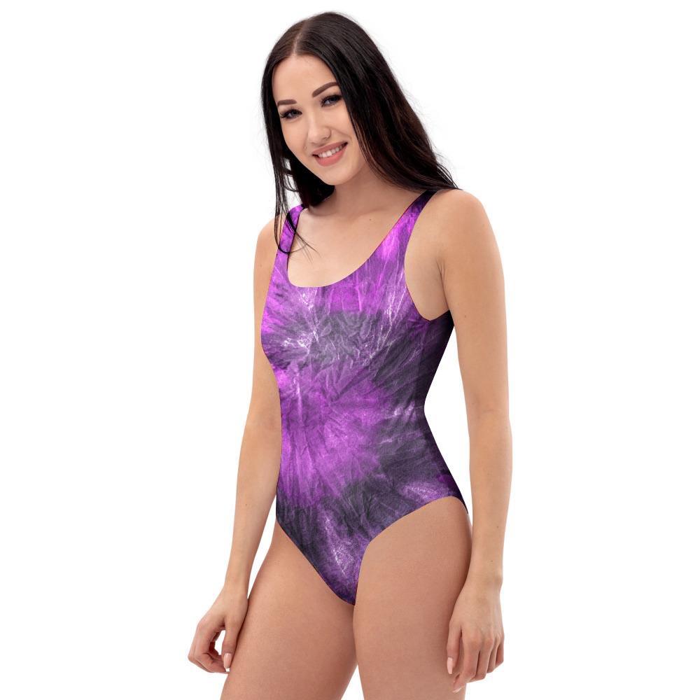 Purple Tie Dye One Piece Swimsuite-grizzshop