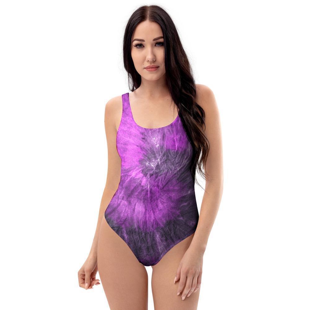 Purple Tie Dye One Piece Swimsuite-grizzshop