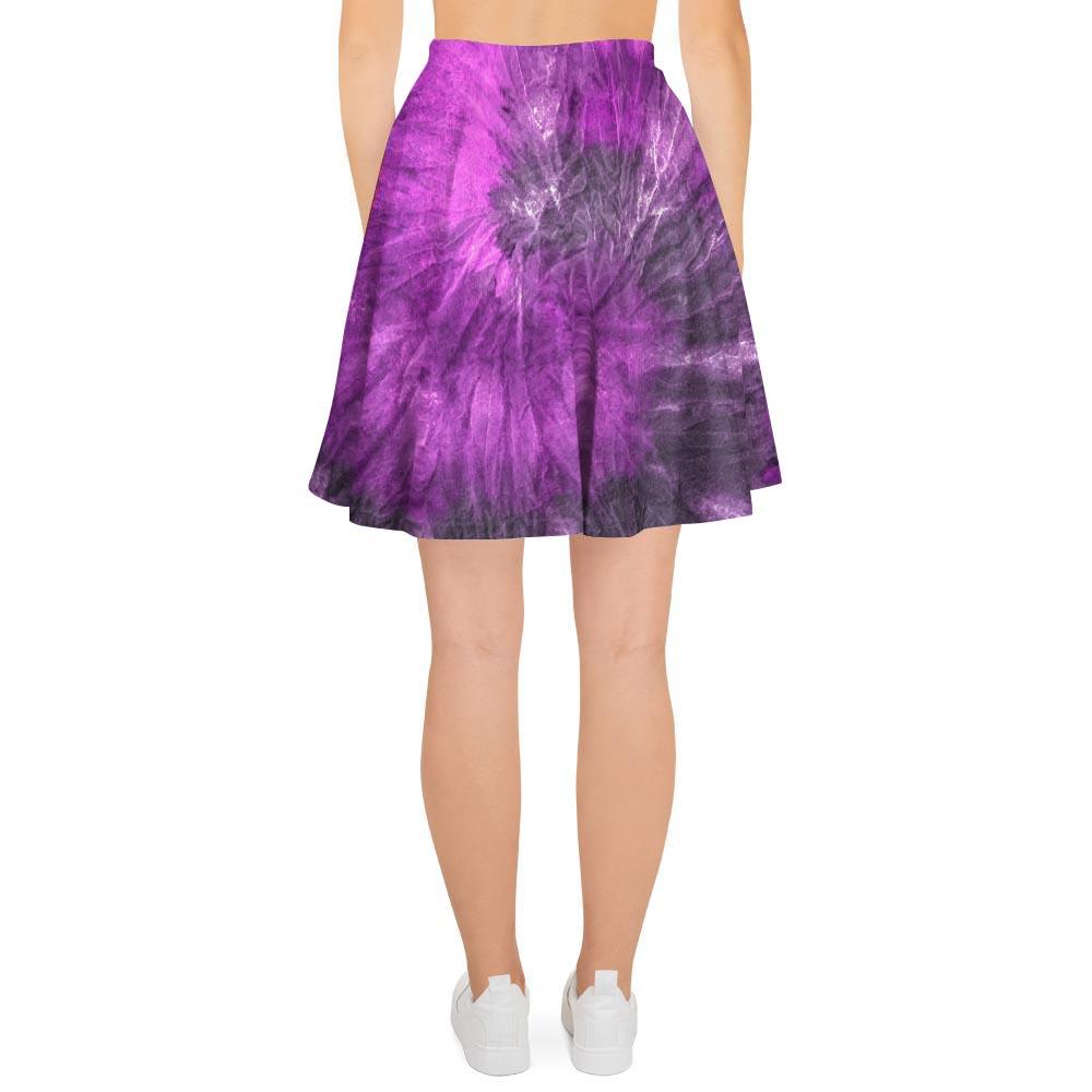 Purple Tie Dye Women's Skirt-grizzshop