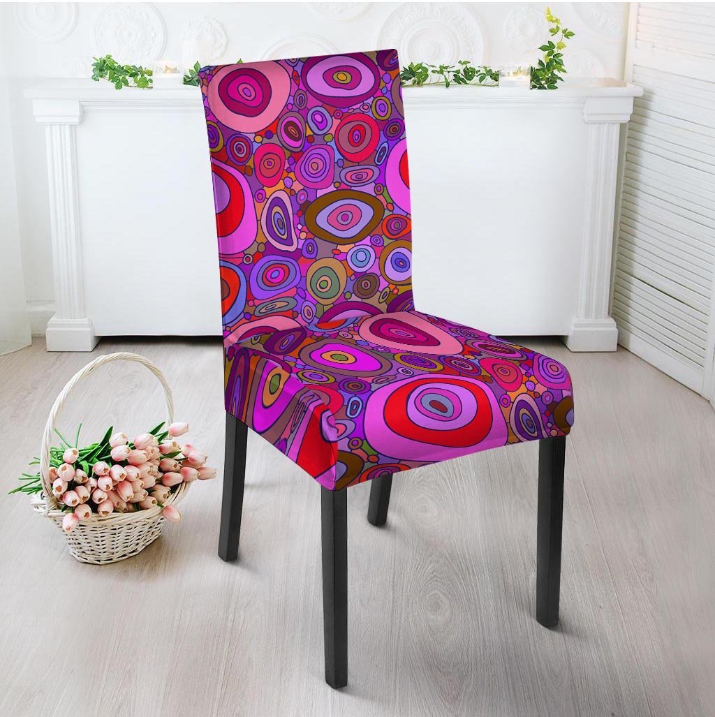 Purple Trippy Hippie Chair Cover-grizzshop