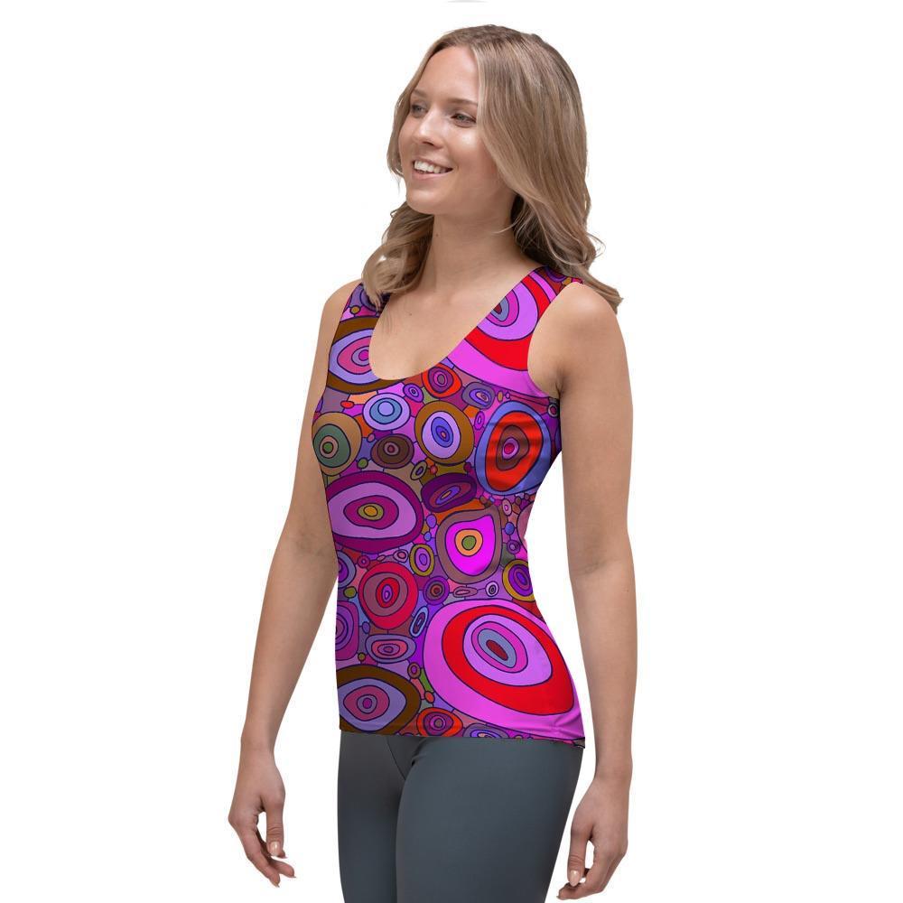 Purple Trippy Hippie Women's Tank Top-grizzshop