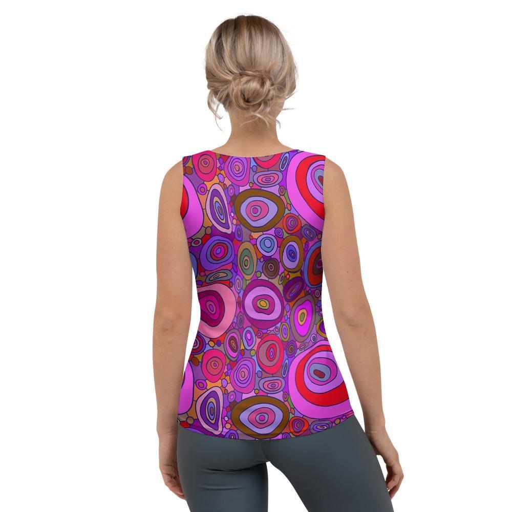 Purple Trippy Hippie Women's Tank Top-grizzshop