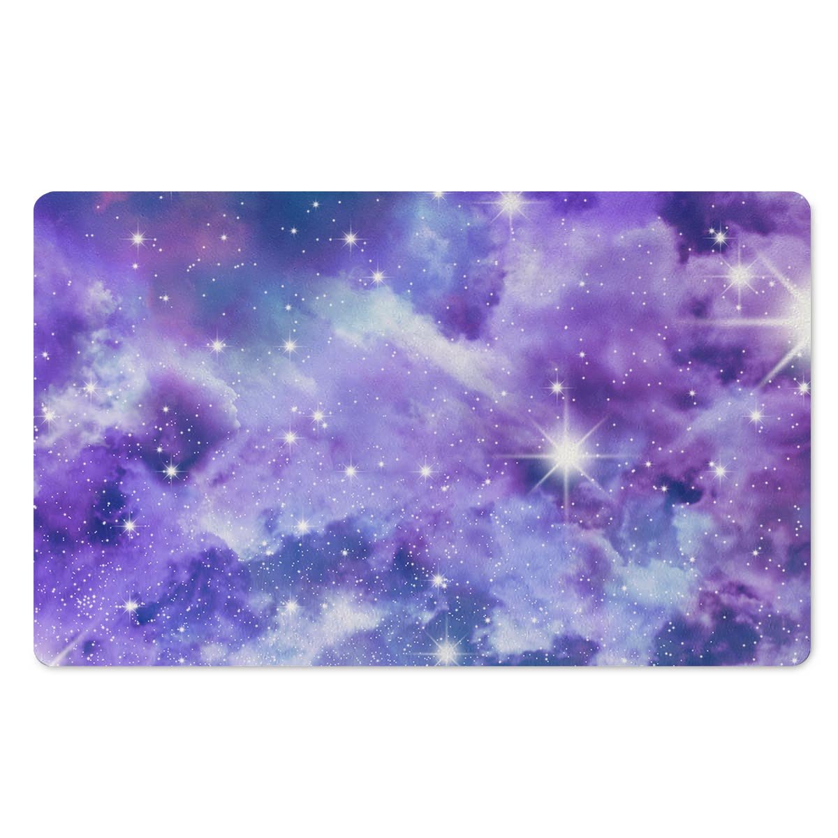 Purple Universe Galaxy Door Mat-grizzshop