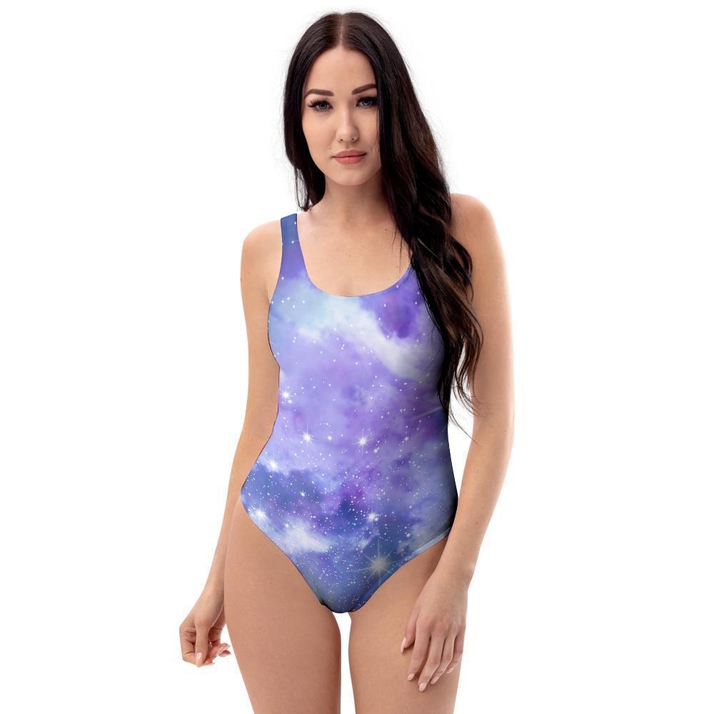 Purple Universe Galaxy One Piece Swimsuite-grizzshop
