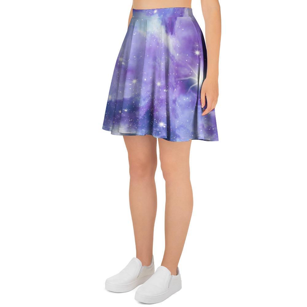 Purple Universe Galaxy Women's Skirt-grizzshop