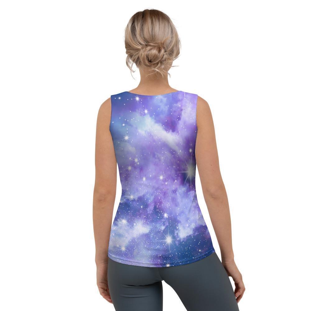Purple Universe Galaxy Women's Tank Top-grizzshop