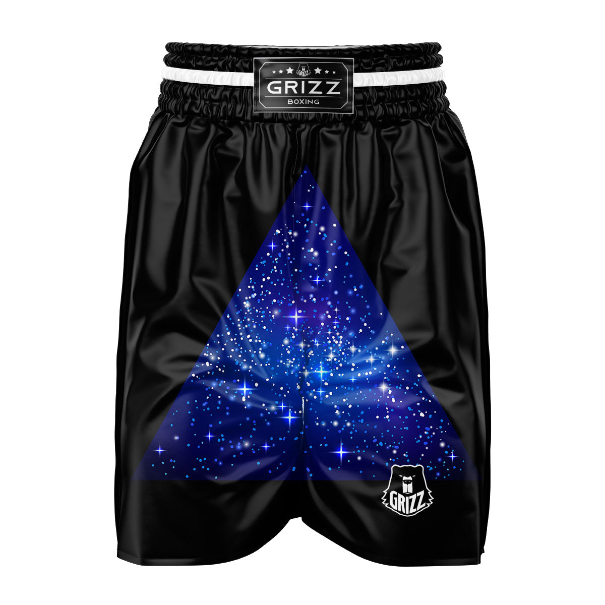 Pyramid Galaxy Print Boxing Shorts-grizzshop