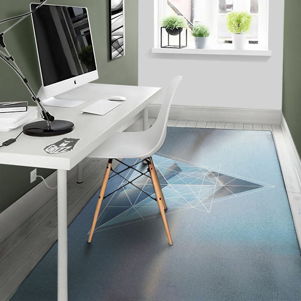 Pyramid Geometric Print Floor Mat-grizzshop