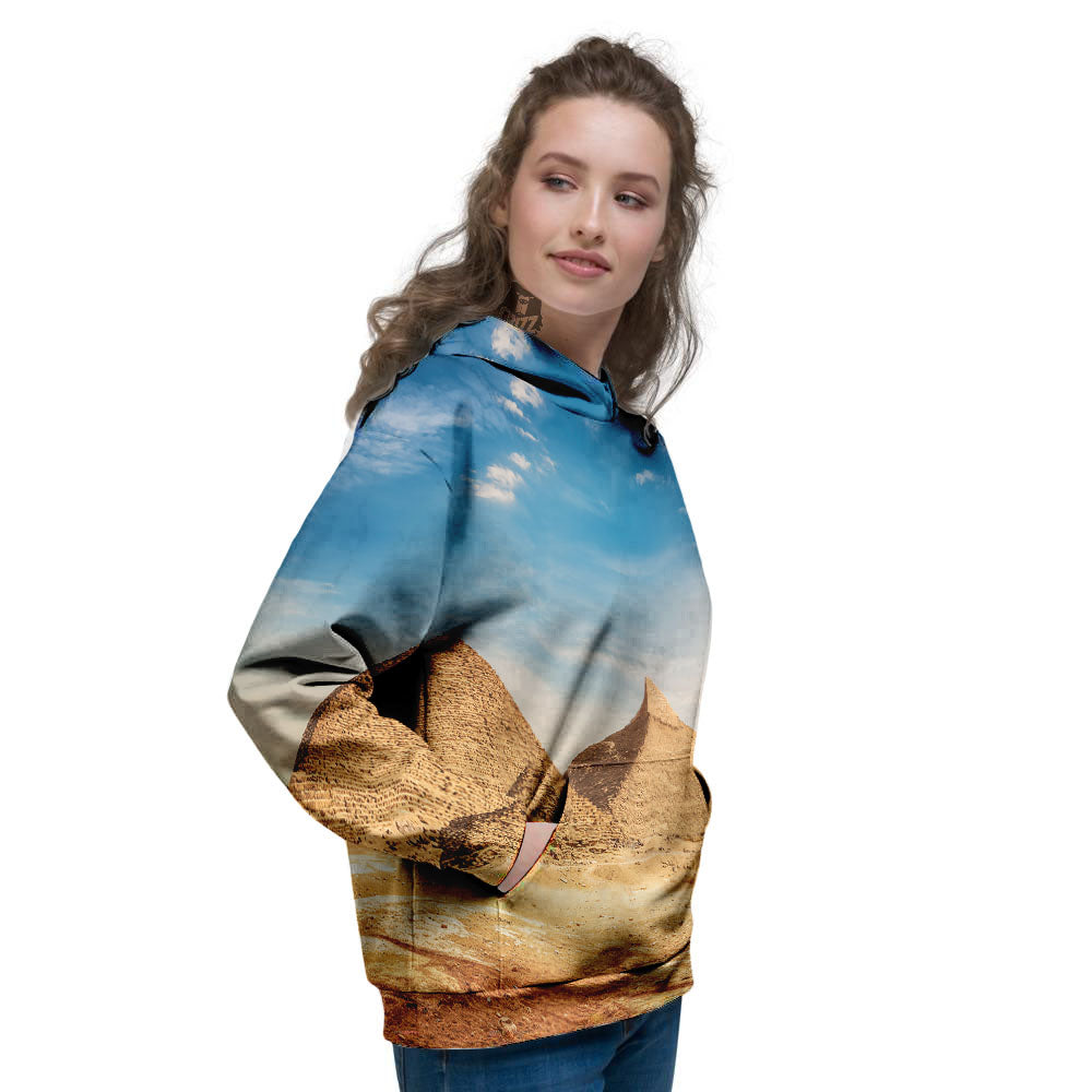 Pyramid Giza Print Women's Hoodie-grizzshop