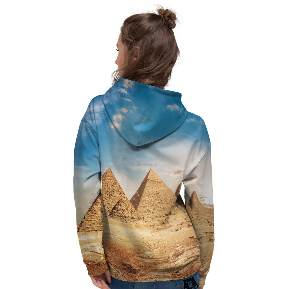 Pyramid Giza Print Women's Hoodie-grizzshop