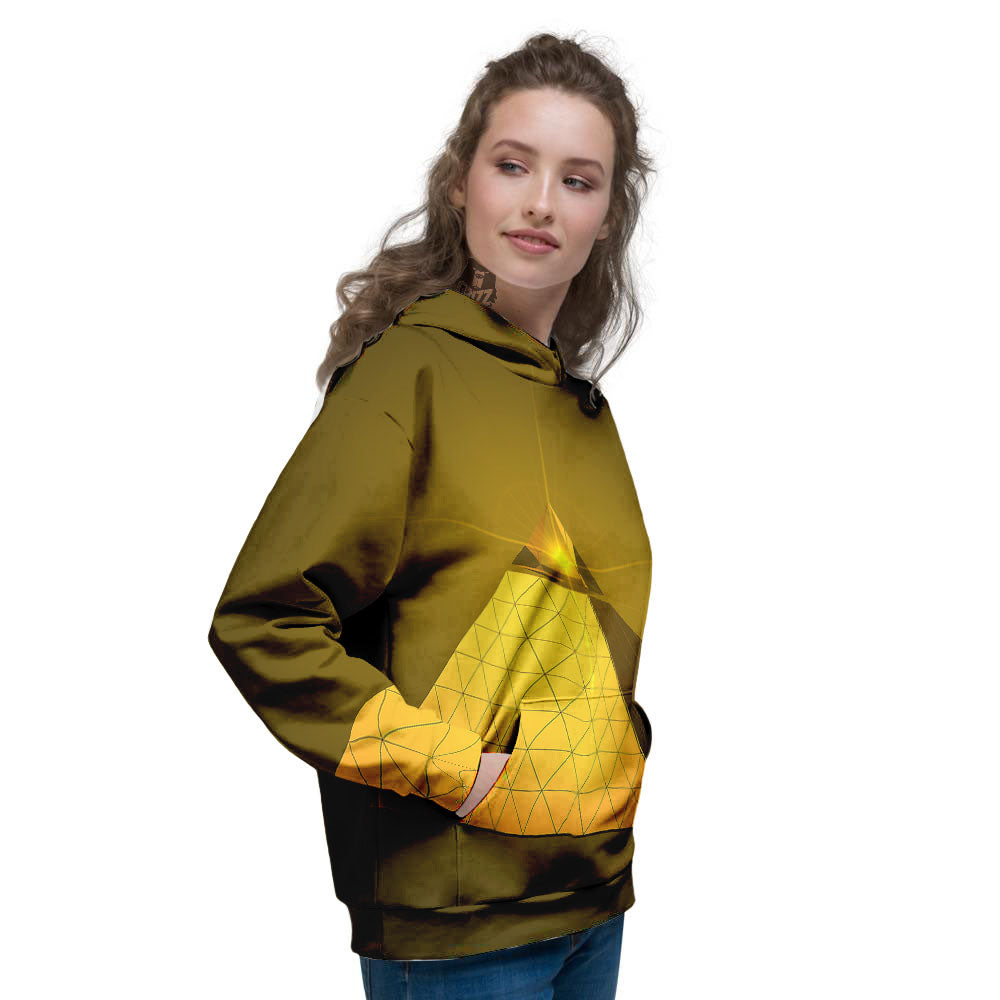 Pyramid Golden Print Women's Hoodie-grizzshop