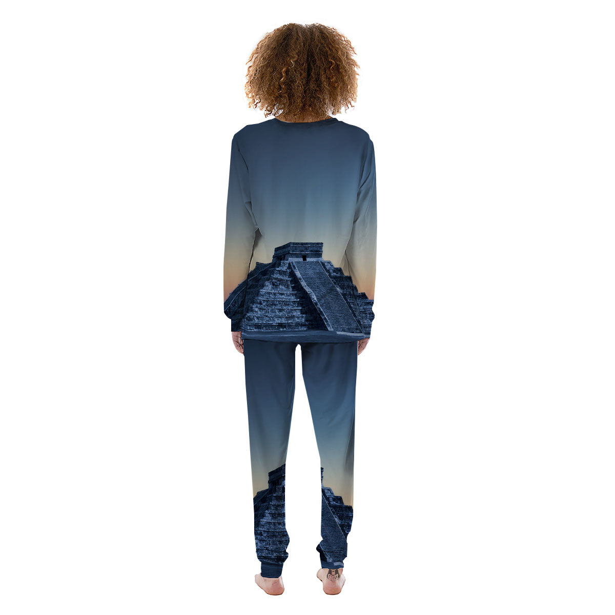 Pyramid Mayan Print Women's Pajamas-grizzshop