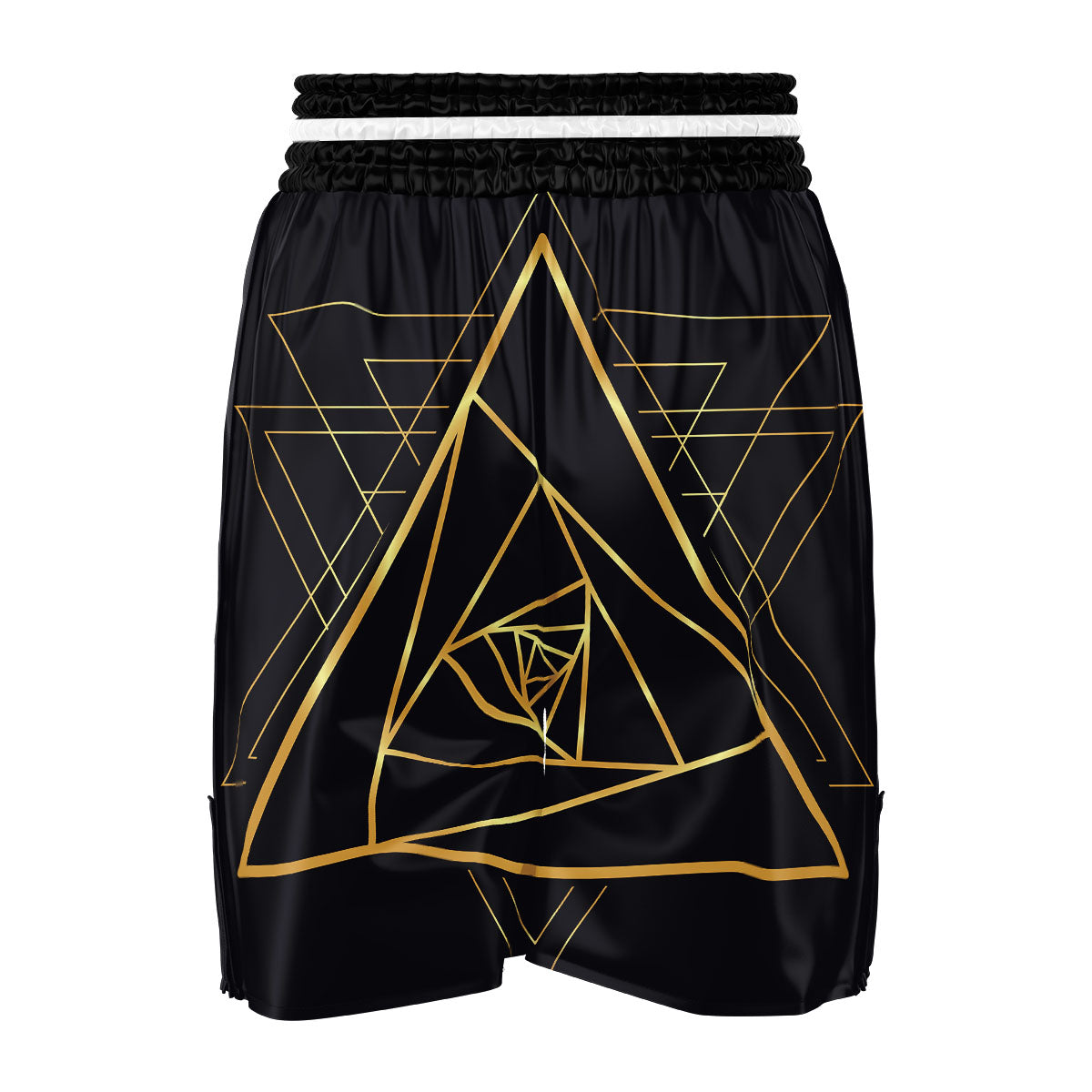 Pyramid Rose Print Boxing Shorts-grizzshop