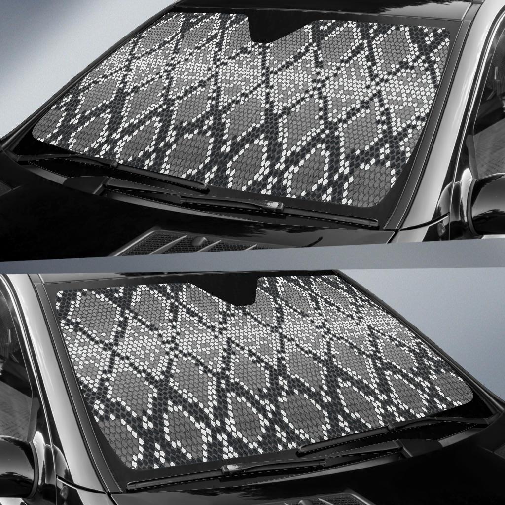 Python Skin Snakeskin Pattern Print Car Sun Shade-grizzshop