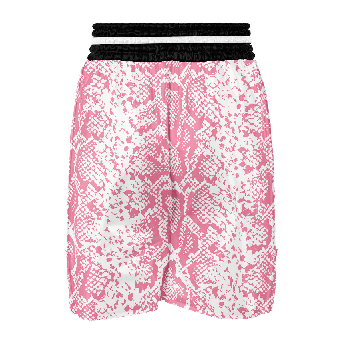 Python Snakeskin Pink Print Boxing Shorts-grizzshop