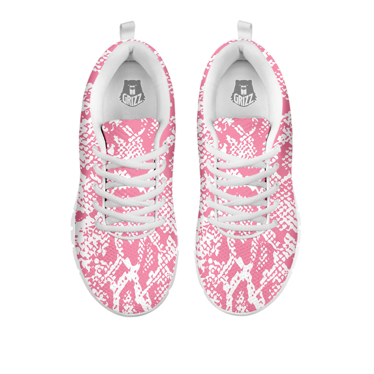 Python Snakeskin Pink Print White Sneaker-grizzshop