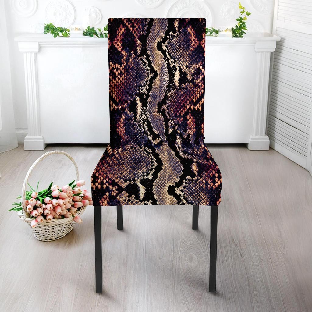 Python Snakeskin Print Chair Cover-grizzshop